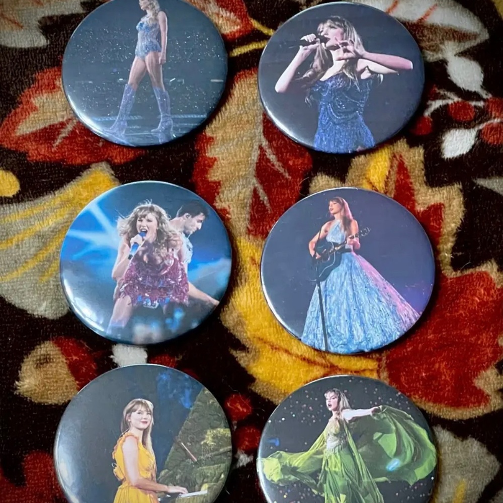 Taylor Swift Eras Tour Pin Set.